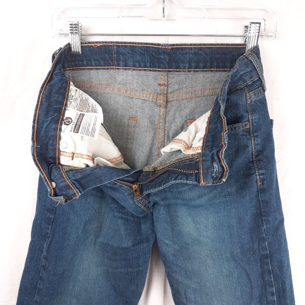 Levis Mens 502 Taper Fit Jeans Size 29W 32L Medium Wash Denim - Picture 9 of 13